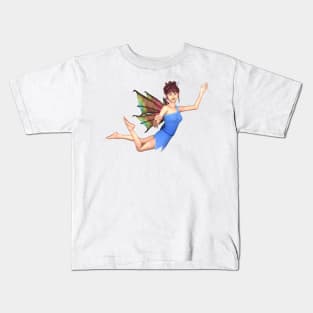 hello world elf fairy faerie flying dragon wings Kids T-Shirt